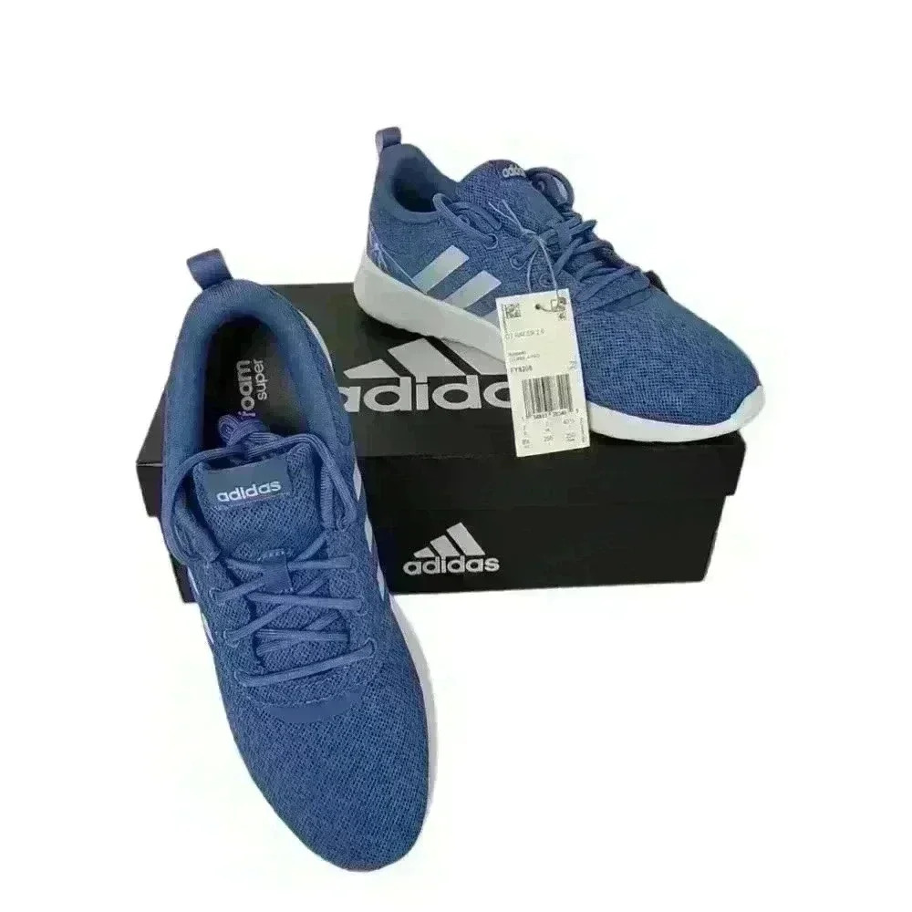 Adidas Qt Racer 2.0 Blue Running Shoes - Picture 6 of 15
